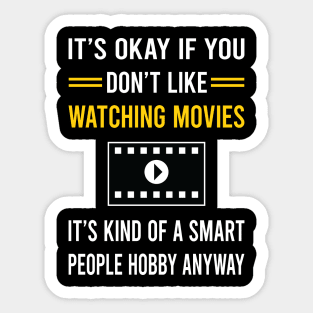 Smart People Hobby Watching Movies Movie Sticker